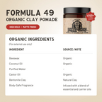 Formula 49 Clay Pomade - Strong Hold with a Natural Matte Finish