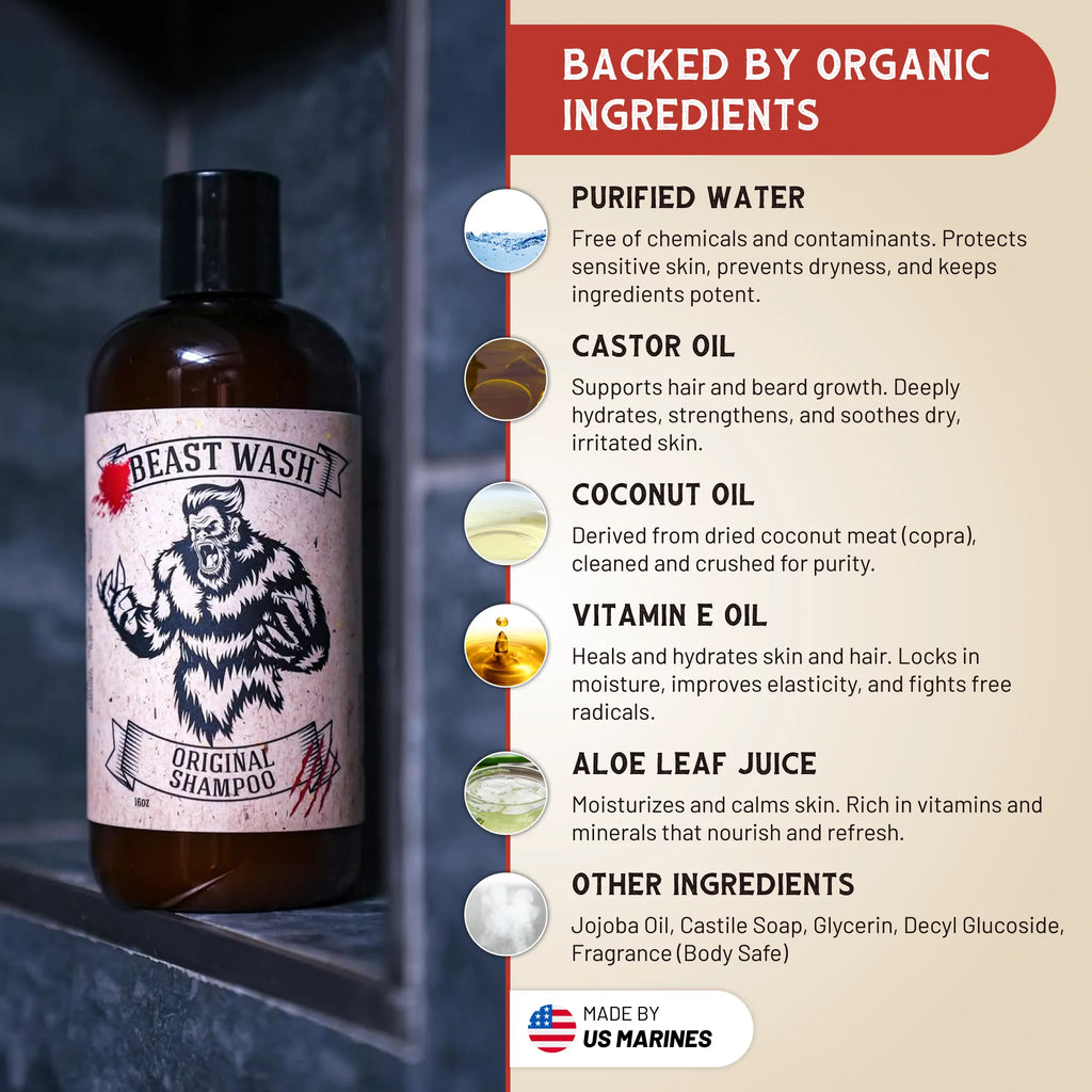 Organic Shampoo - For Healthy Growth & Dandruff Relief