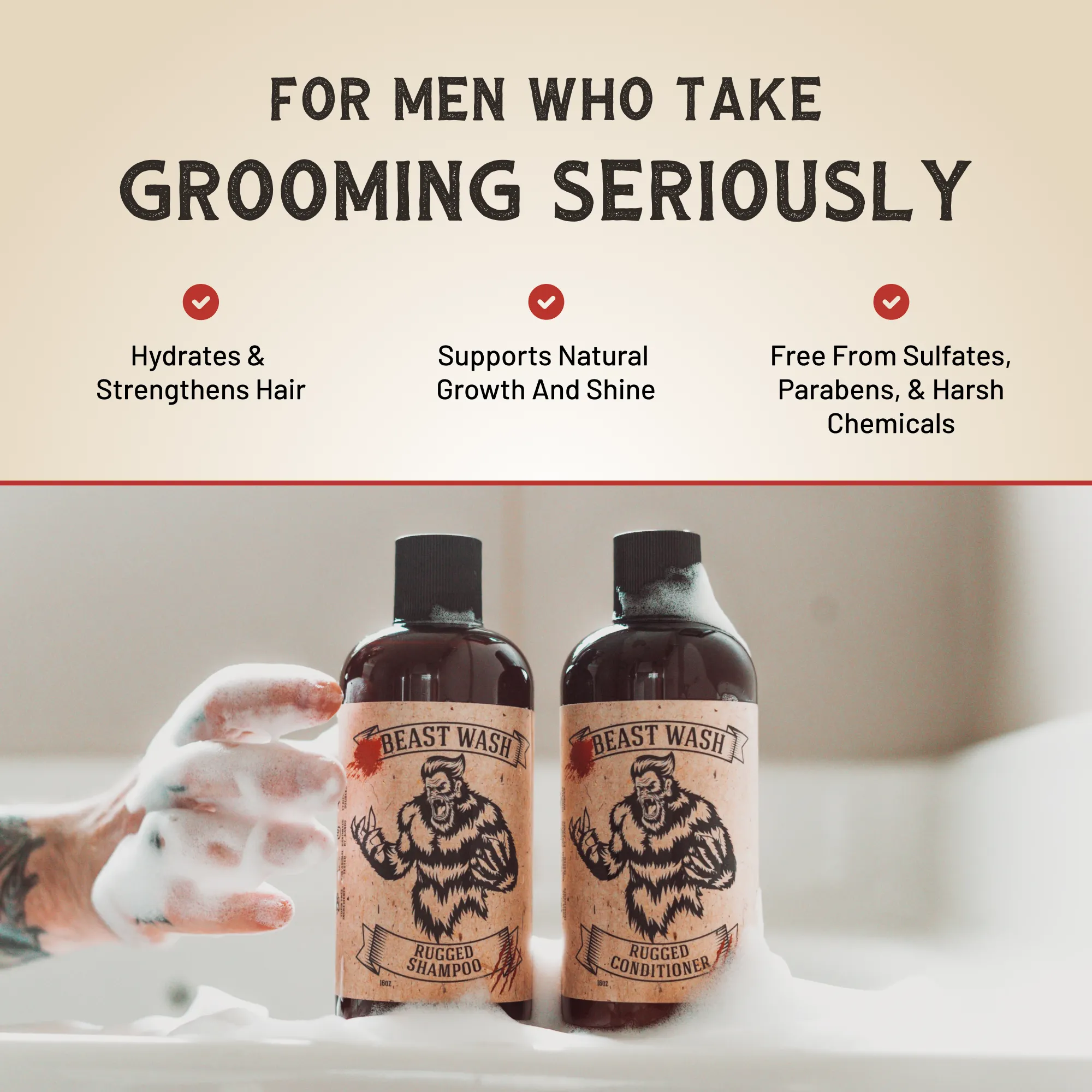 Organic Shampoo - For Healthy Growth & Dandruff Relief